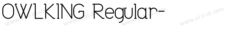 OWLKING Regular字体转换